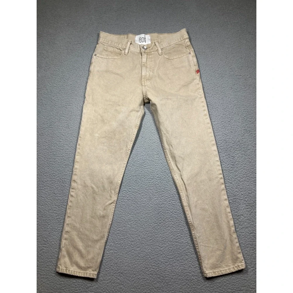 BDG Jeans Men's‎ 29x32 Beige Dad Slim Tapered Fit Urban Skater Cotton Denim